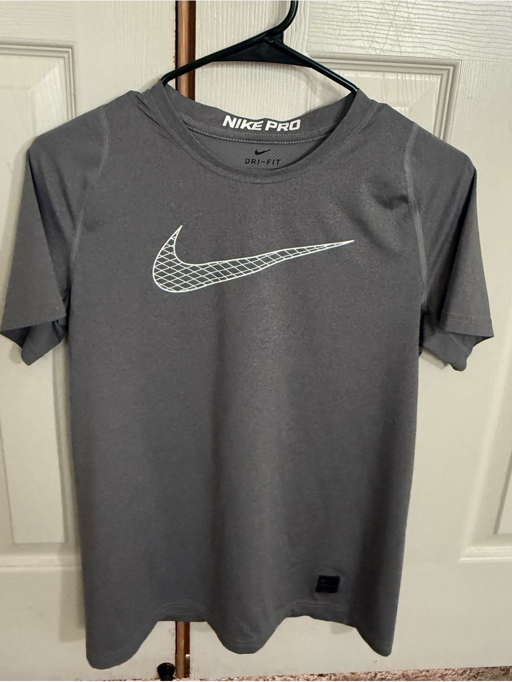 Nike Pro Dri-FIT Youth XL Gray Compression Athletic Shirt
